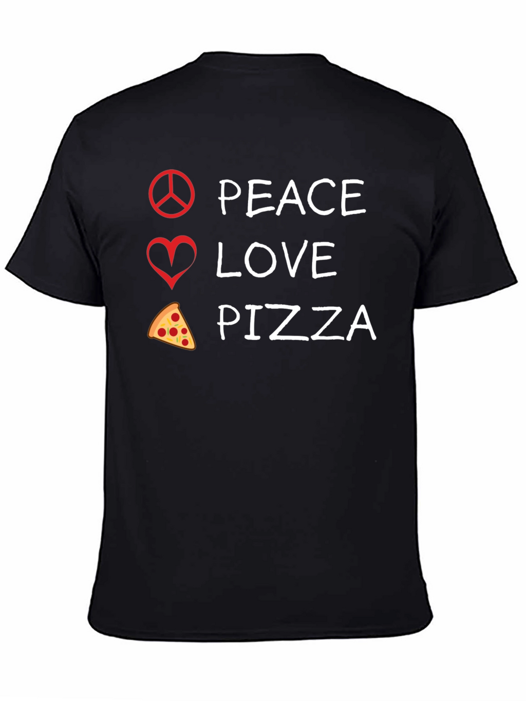 Peace Love Pizza Graphic Tee