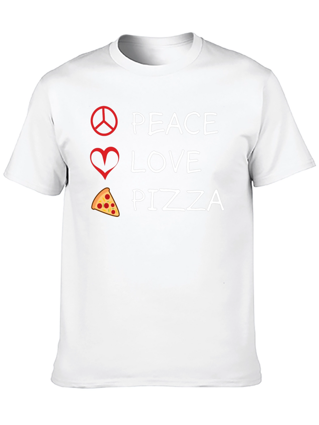Peace Love Pizza Graphic Tee