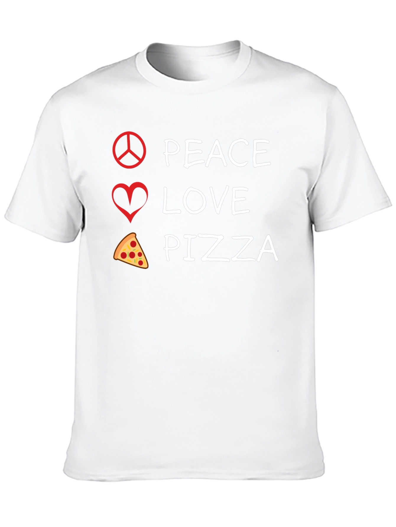 Peace Love Pizza Graphic Tee
