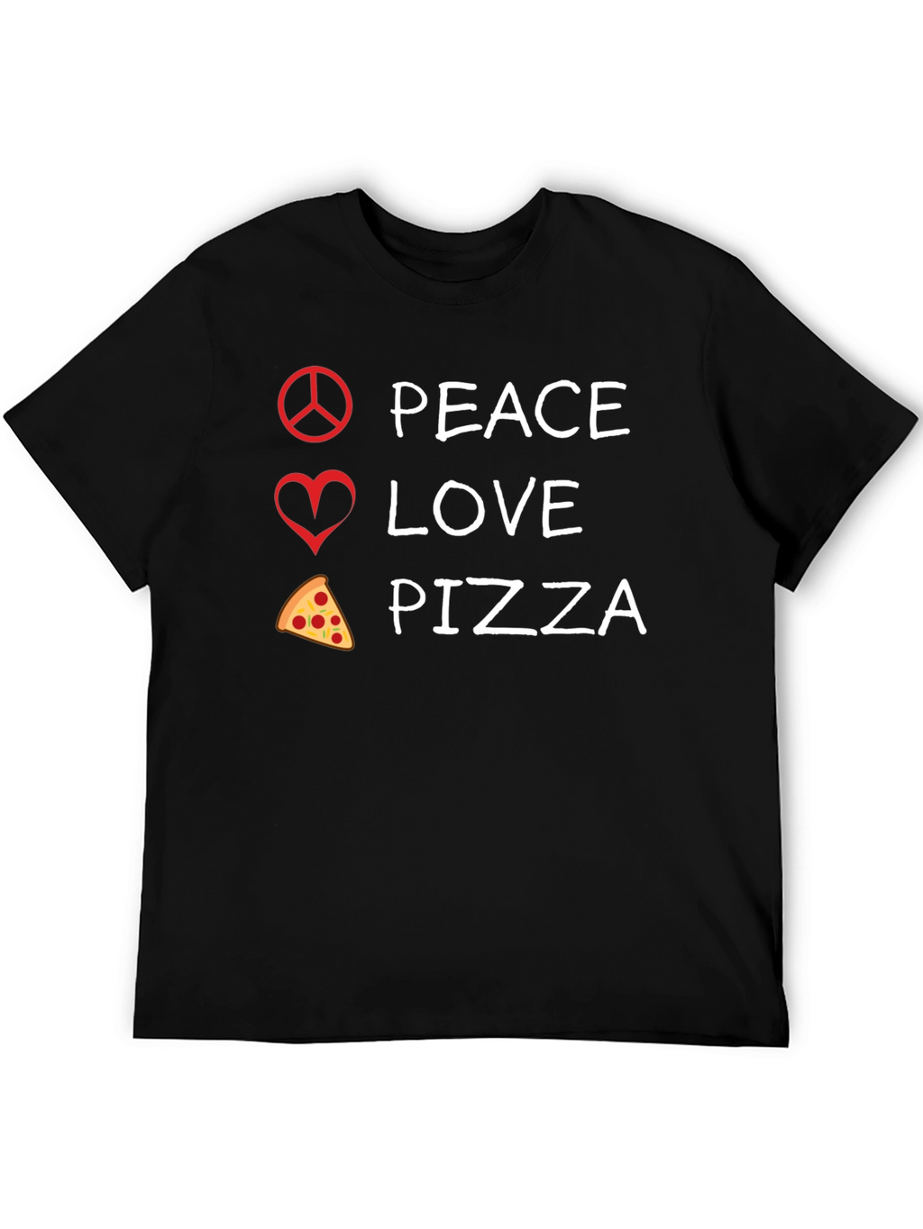 Peace Love Pizza Graphic Tee