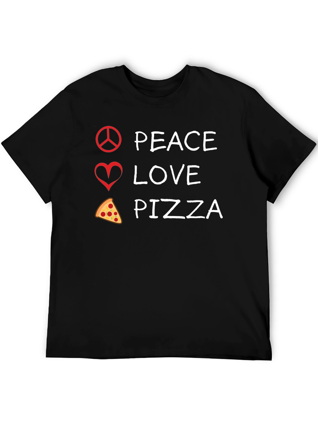 Peace Love Pizza Graphic Tee