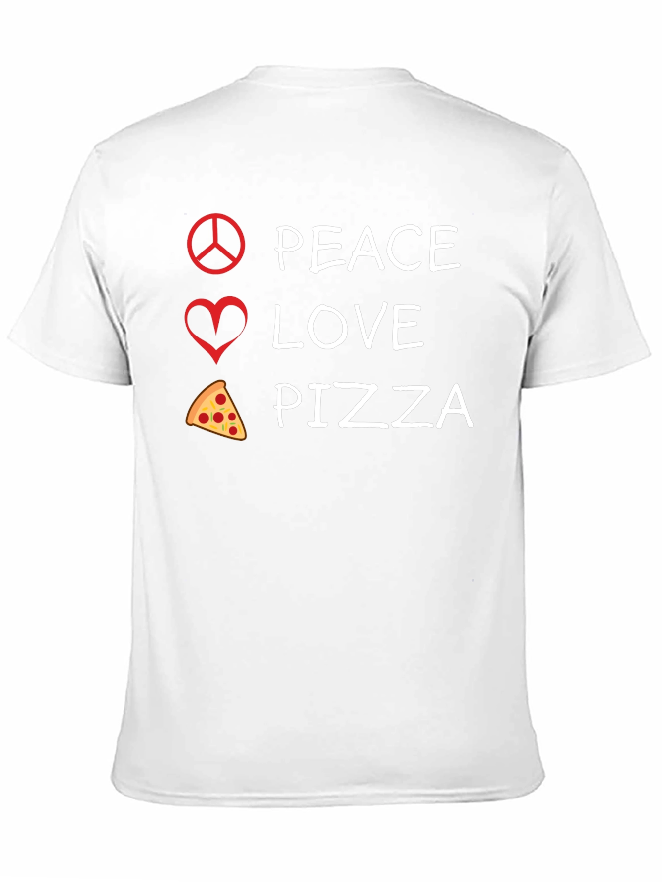 Peace Love Pizza Graphic Tee