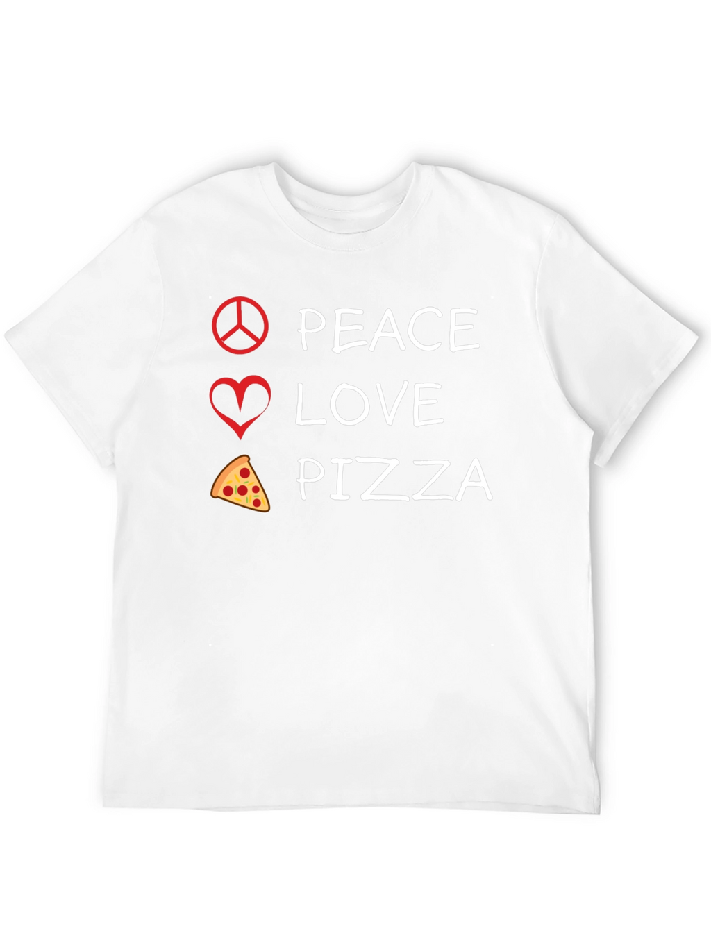 Peace Love Pizza Graphic Tee