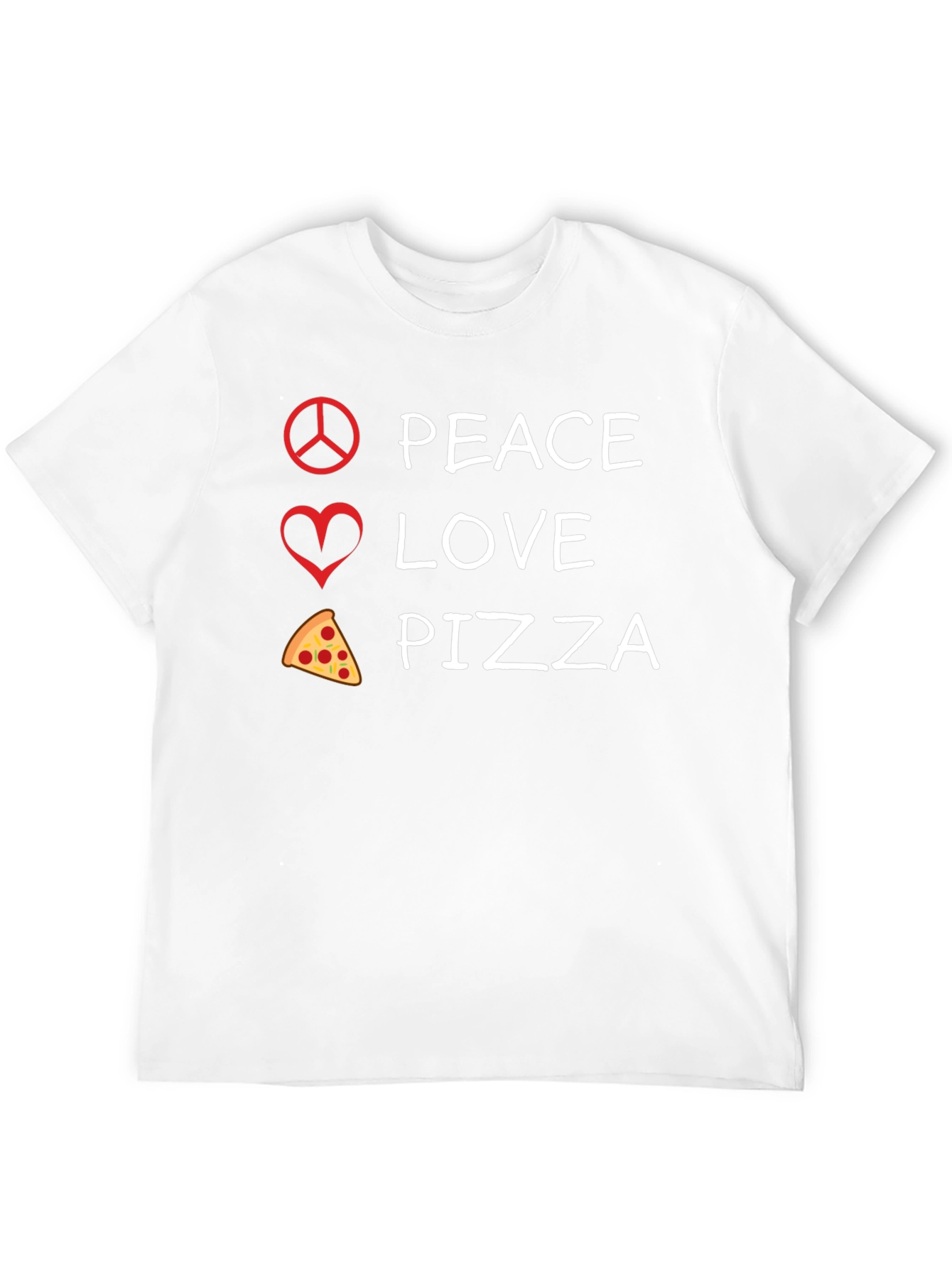 Peace Love Pizza Graphic Tee