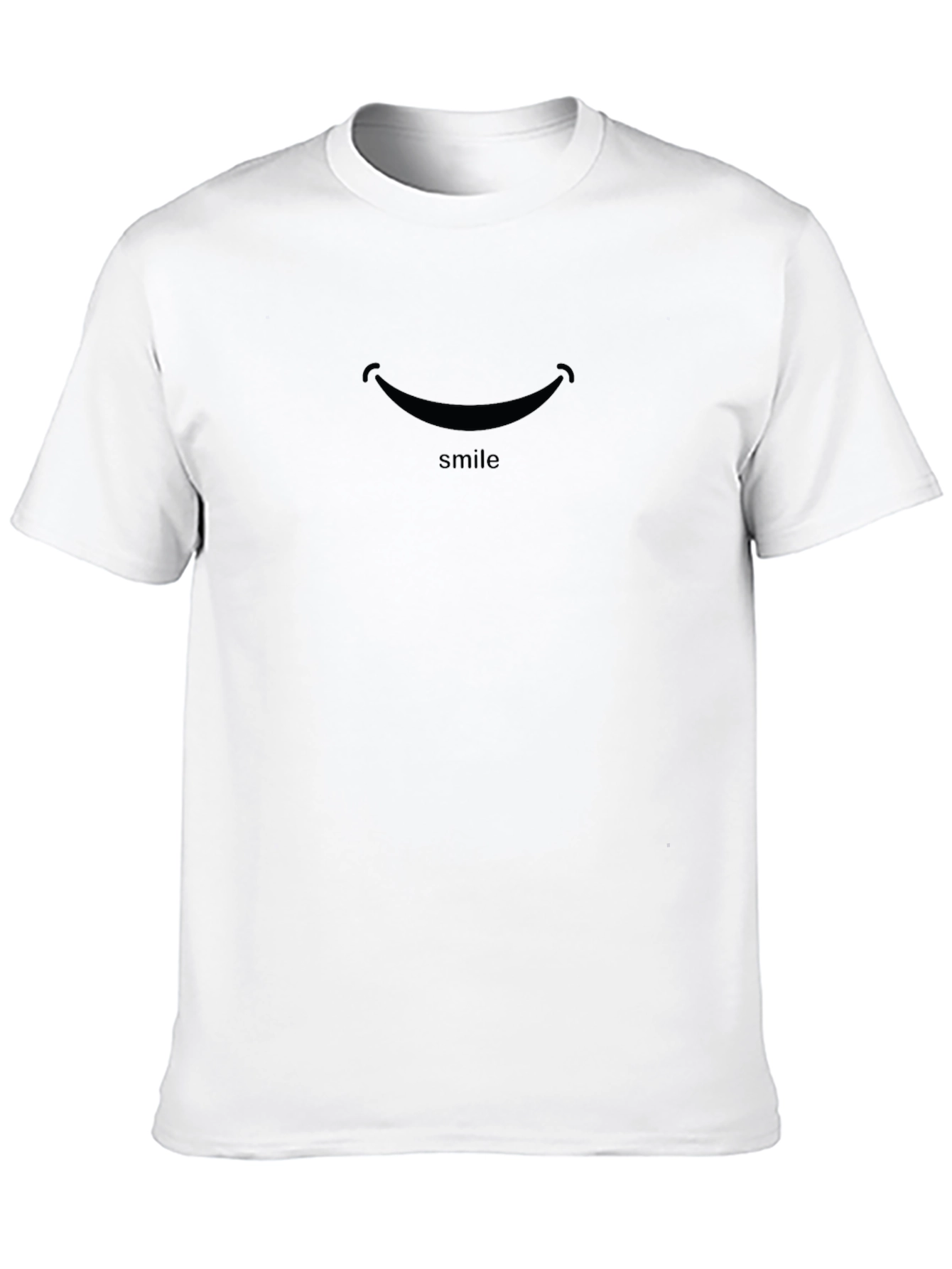 Smile Graphic Black T-Shirt - Comfort & Style