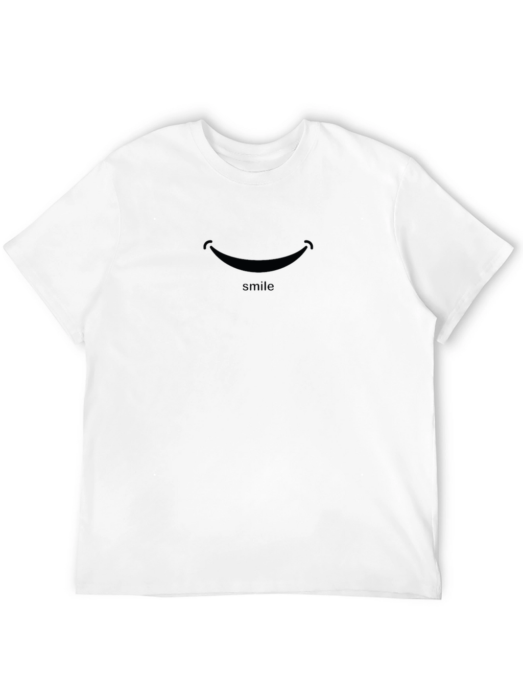 Smile Graphic Black T-Shirt - Comfort & Style