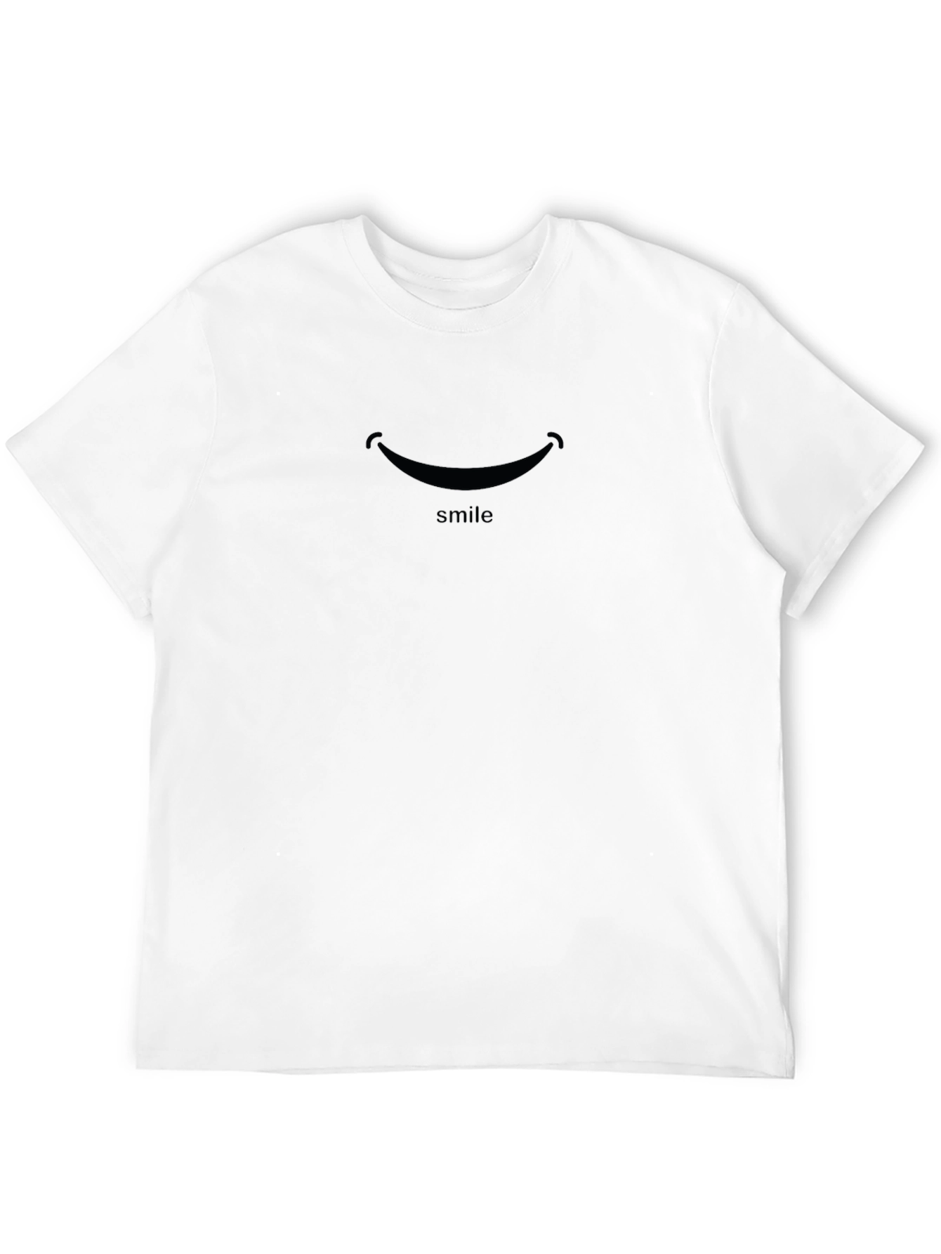 Smile Graphic Black T-Shirt - Comfort & Style