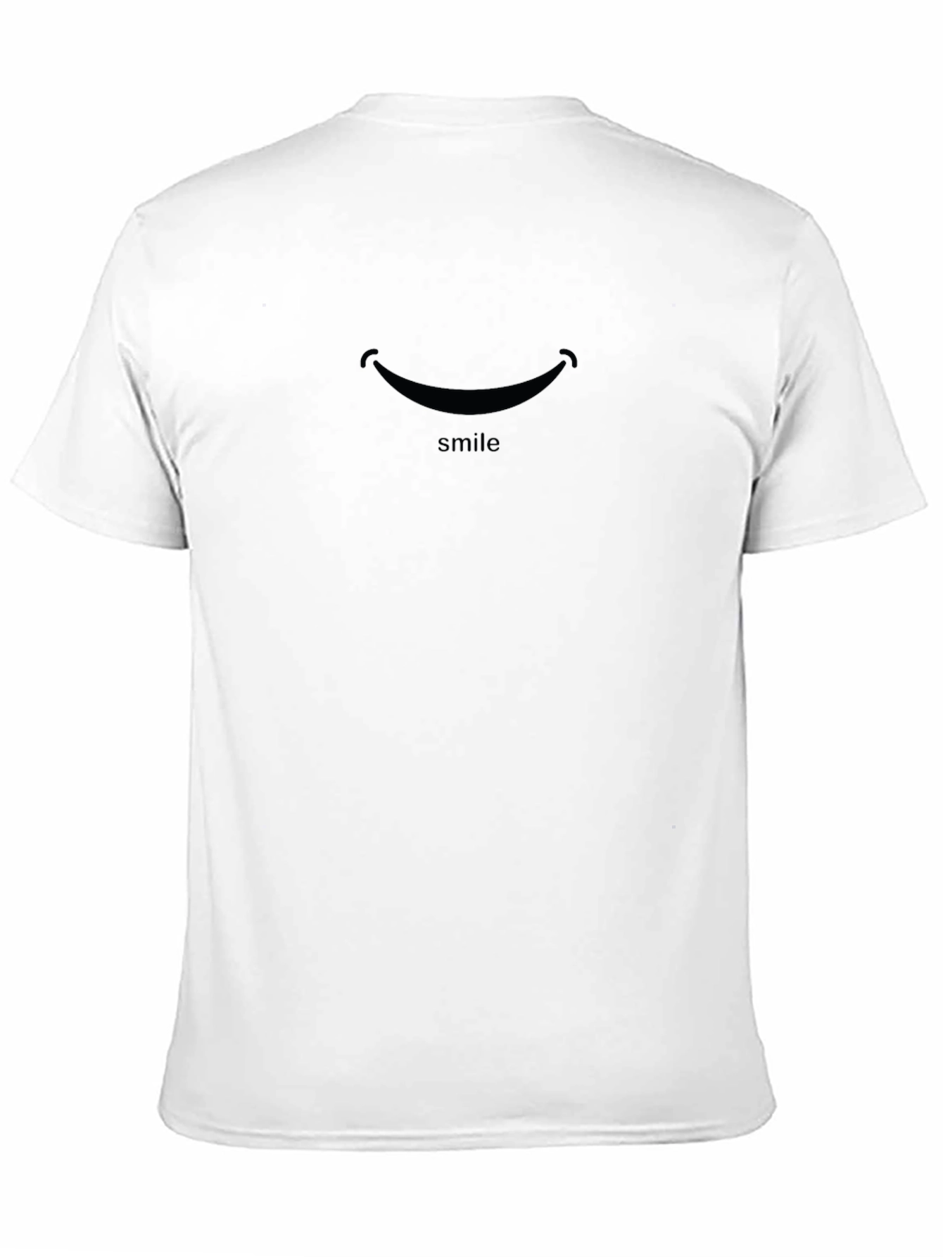 Smile Graphic Black T-Shirt - Comfort & Style