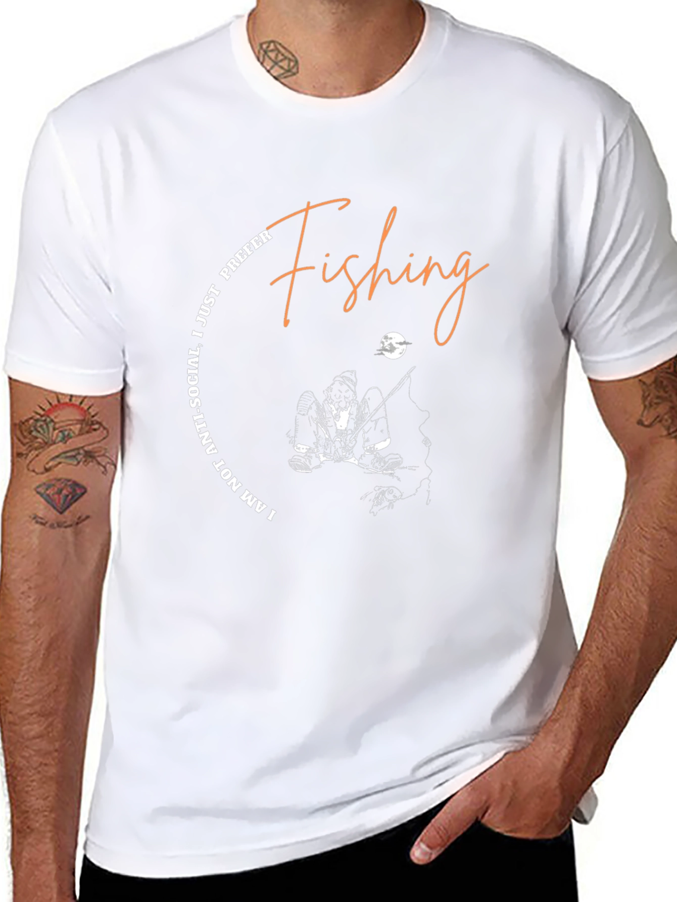 Fishing T-Shirt: Im Not Antisocial I Prefer Fishing!