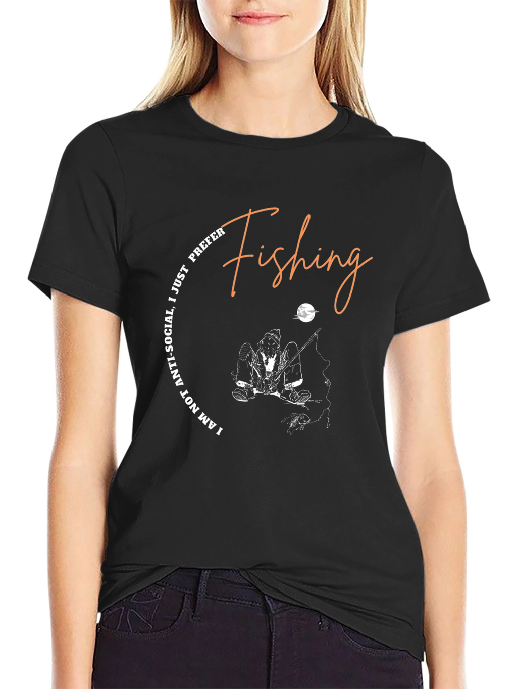 Fishing T-Shirt: Im Not Antisocial I Prefer Fishing!
