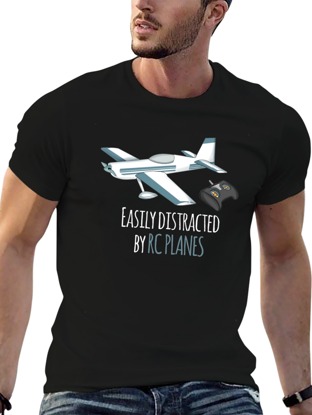 RC Plane T-Shirt - Easily Distracted