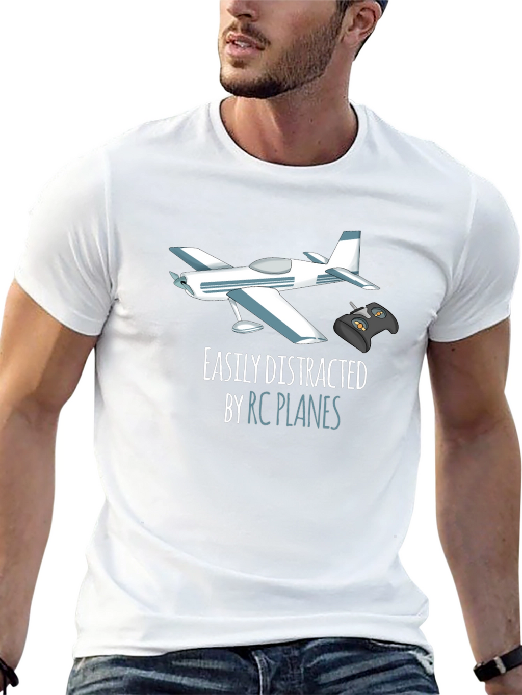 RC Plane T-Shirt - Easily Distracted