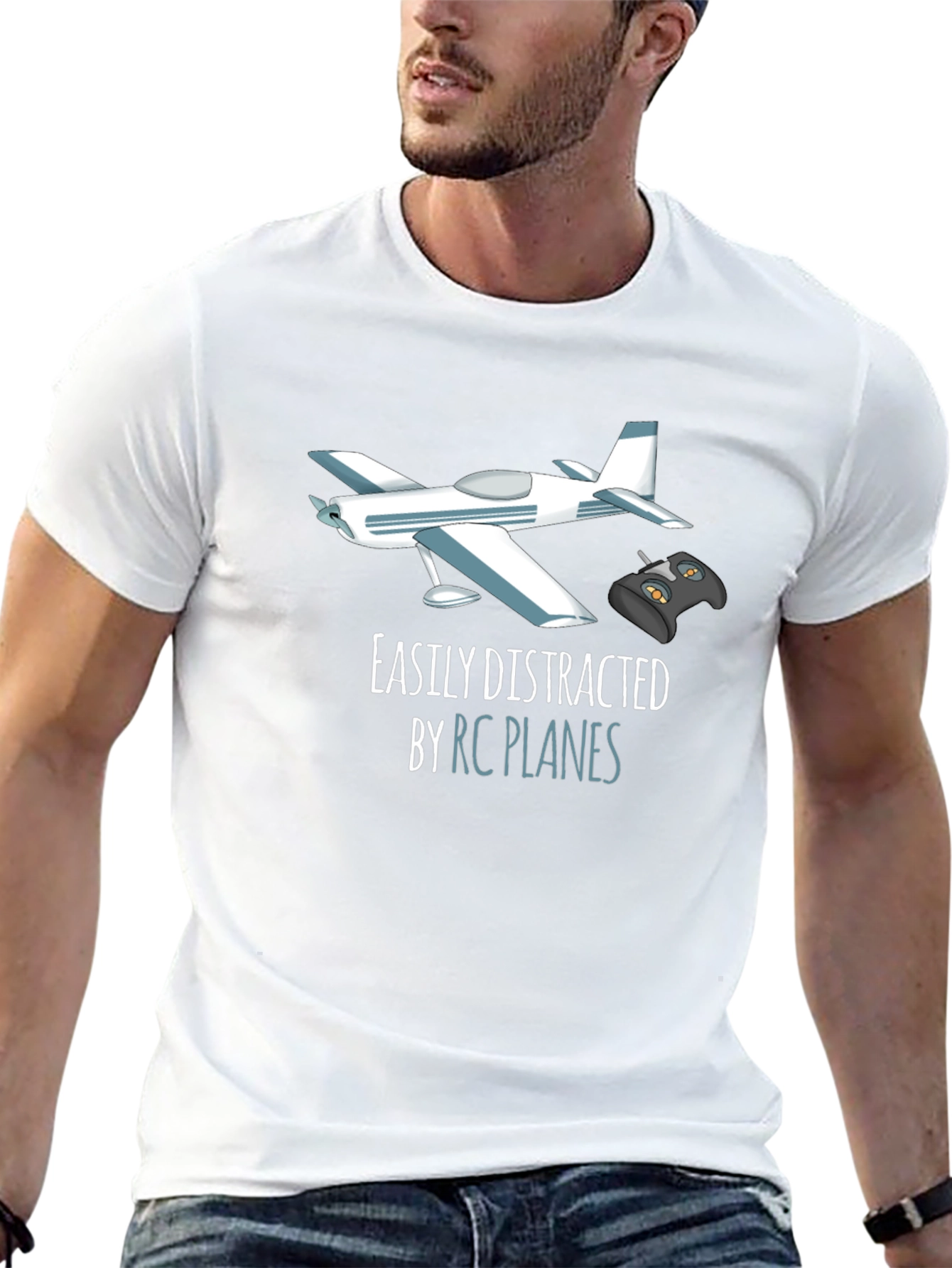 RC Plane T-Shirt - Easily Distracted