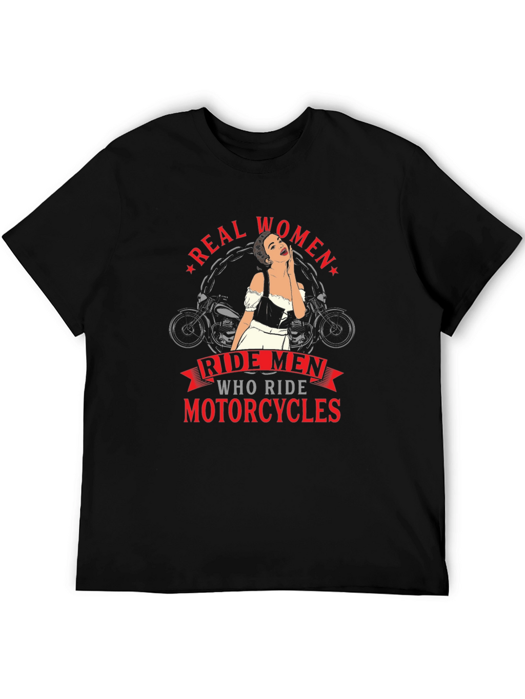 Real Women Ride Motorcycles Graphic Tee