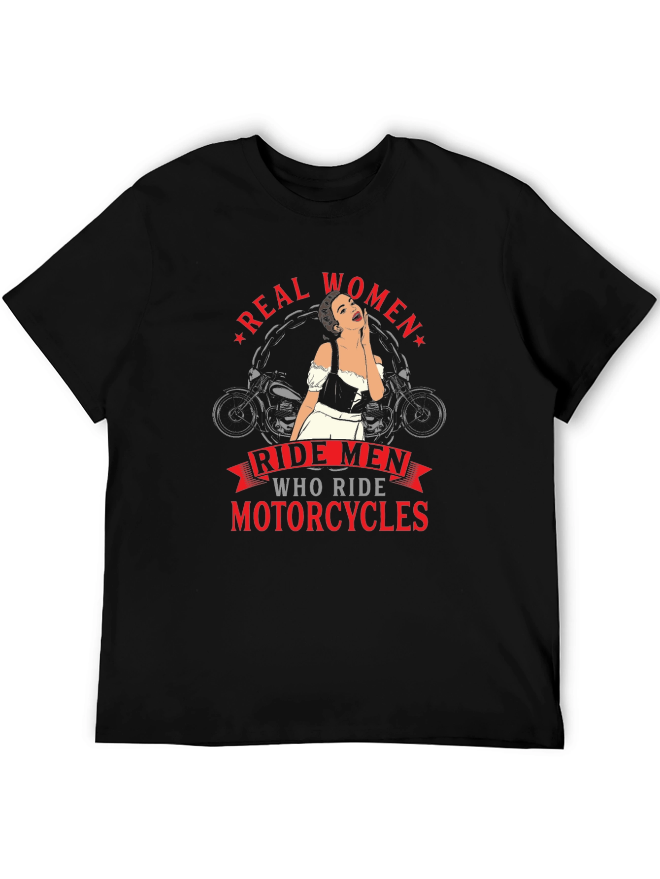 Real Women Ride Motorcycles Graphic Tee