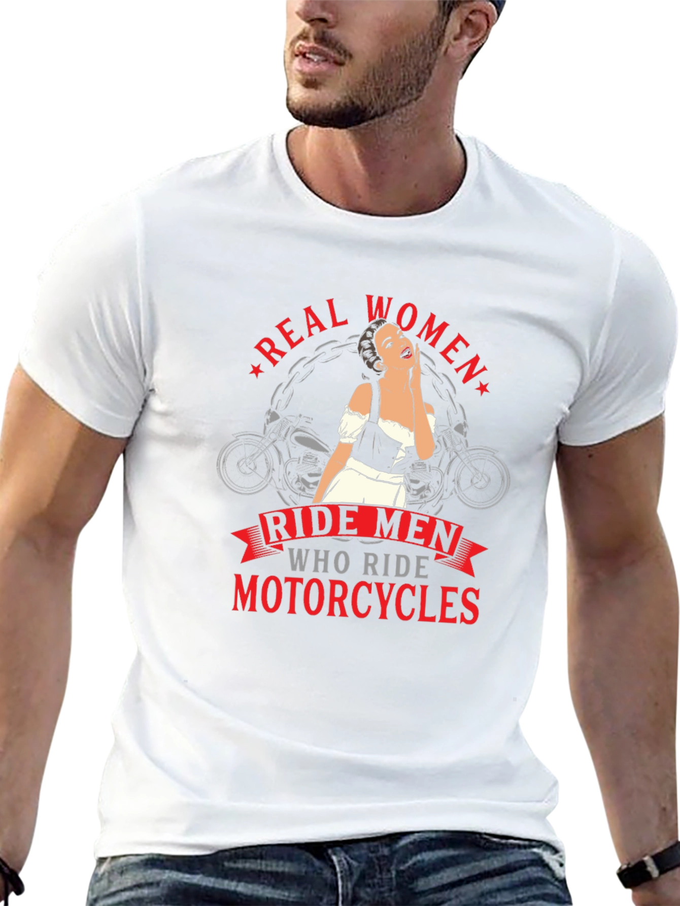 Real Women Ride Motorcycles Graphic Tee