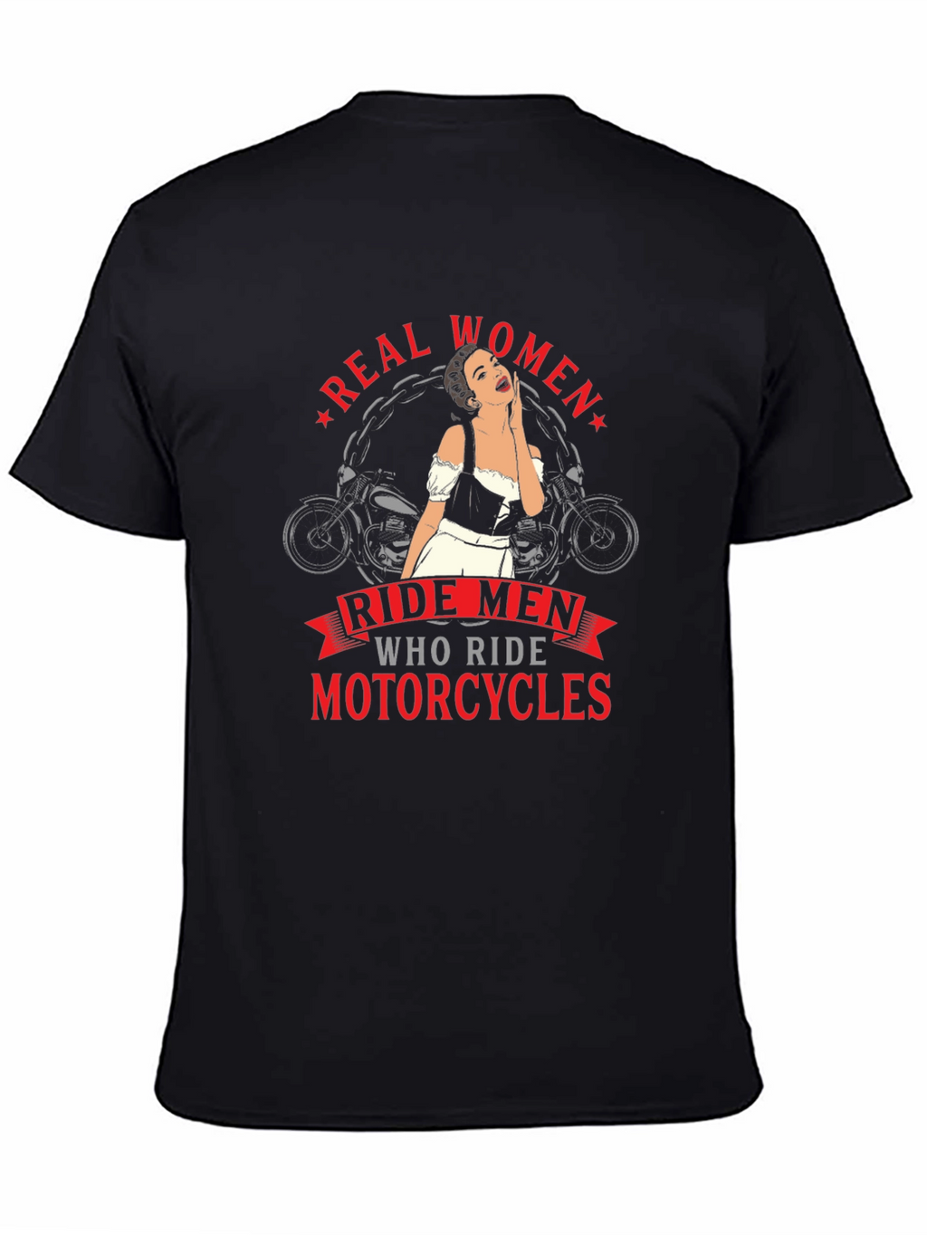 Real Women Ride Motorcycles Graphic Tee