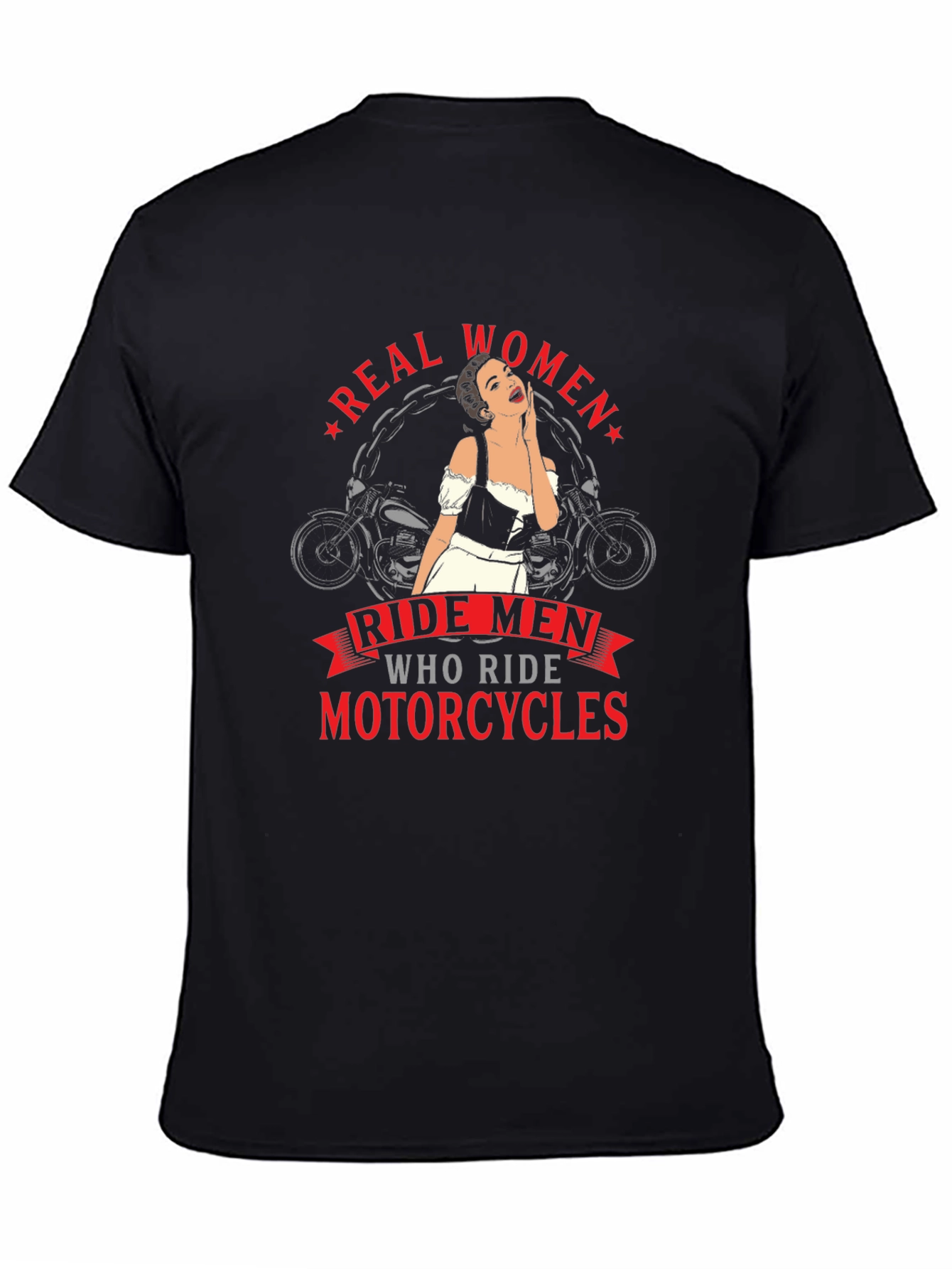 Real Women Ride Motorcycles Graphic Tee