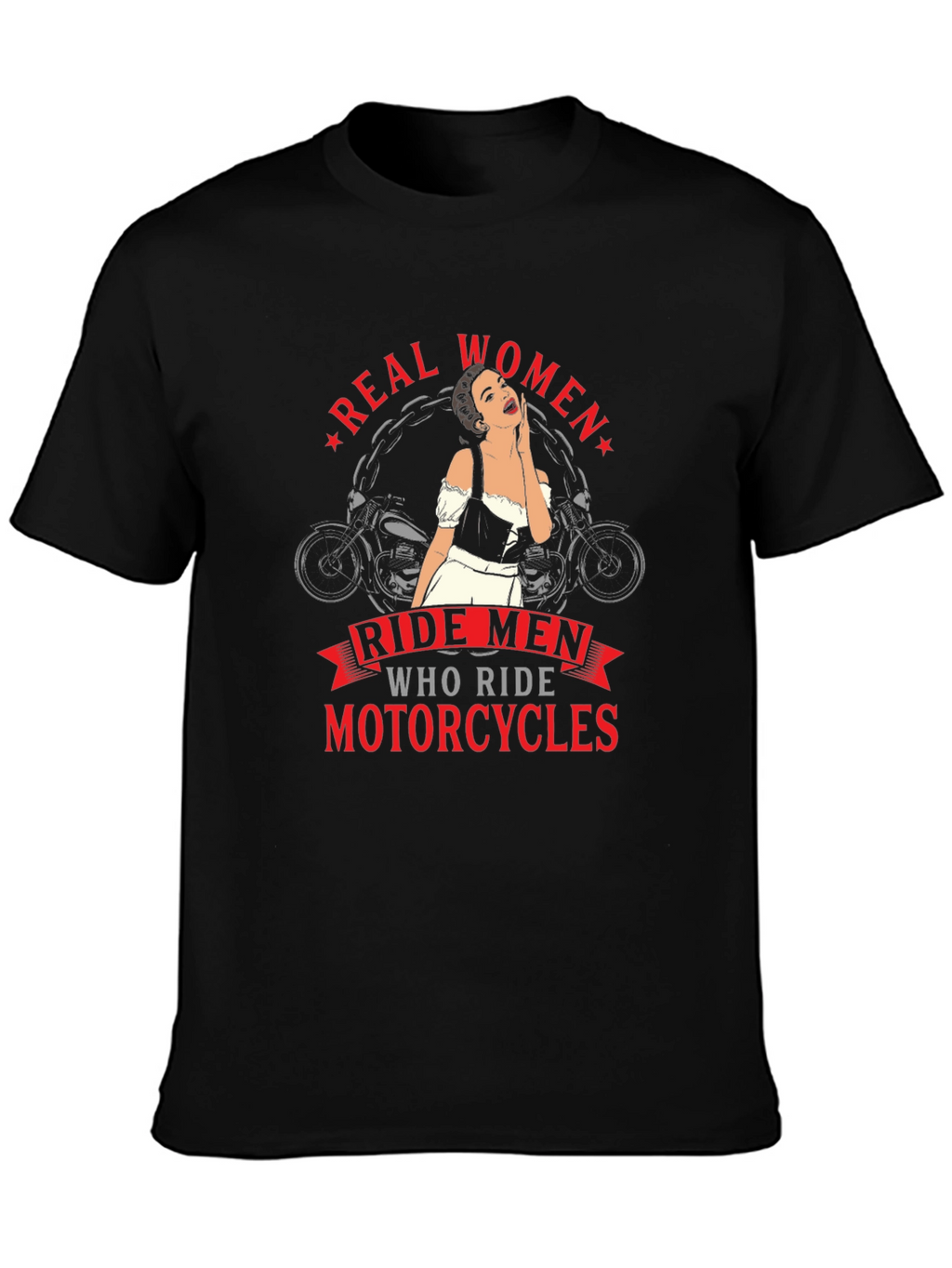 Real Women Ride Motorcycles Graphic Tee