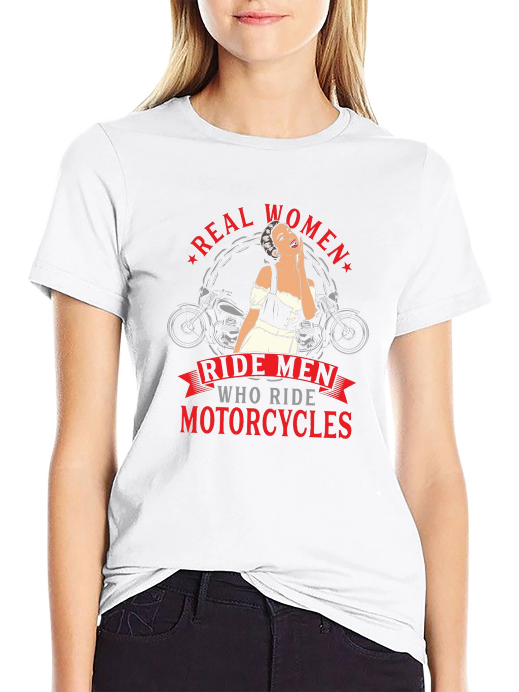 Real Women Ride Motorcycles Graphic Tee