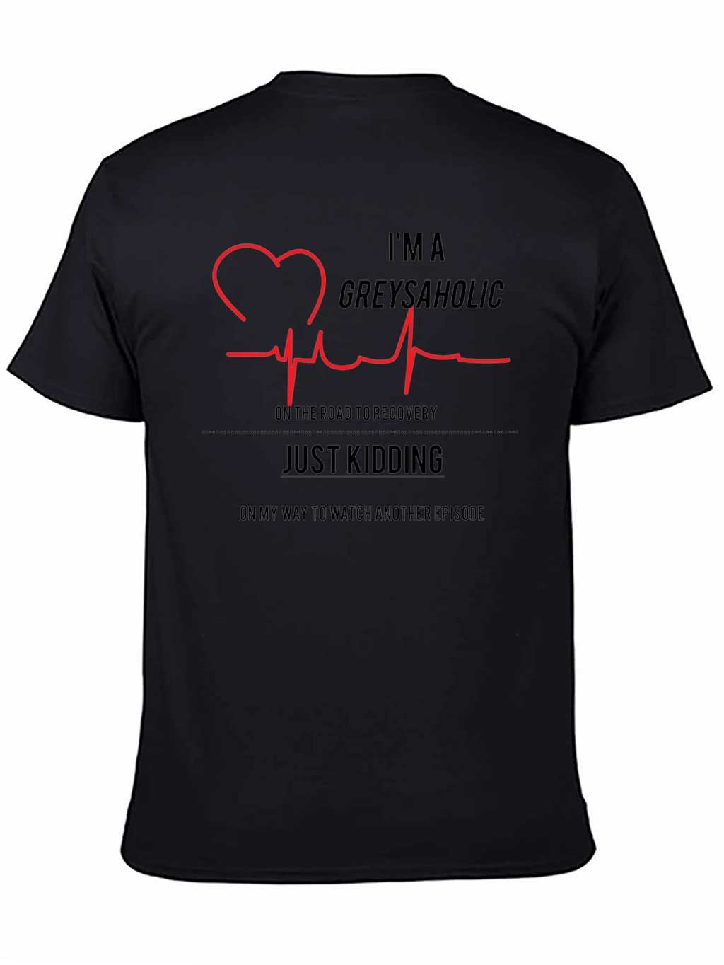 Greys Anatomy Fan T-Shirt - Greysaholic Heartbeat Tee