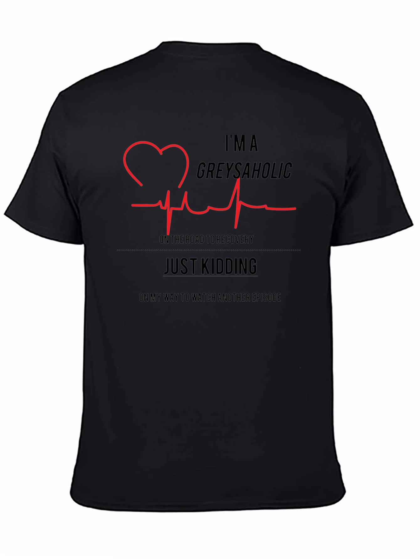 Greys Anatomy Fan T-Shirt - Greysaholic Heartbeat Tee