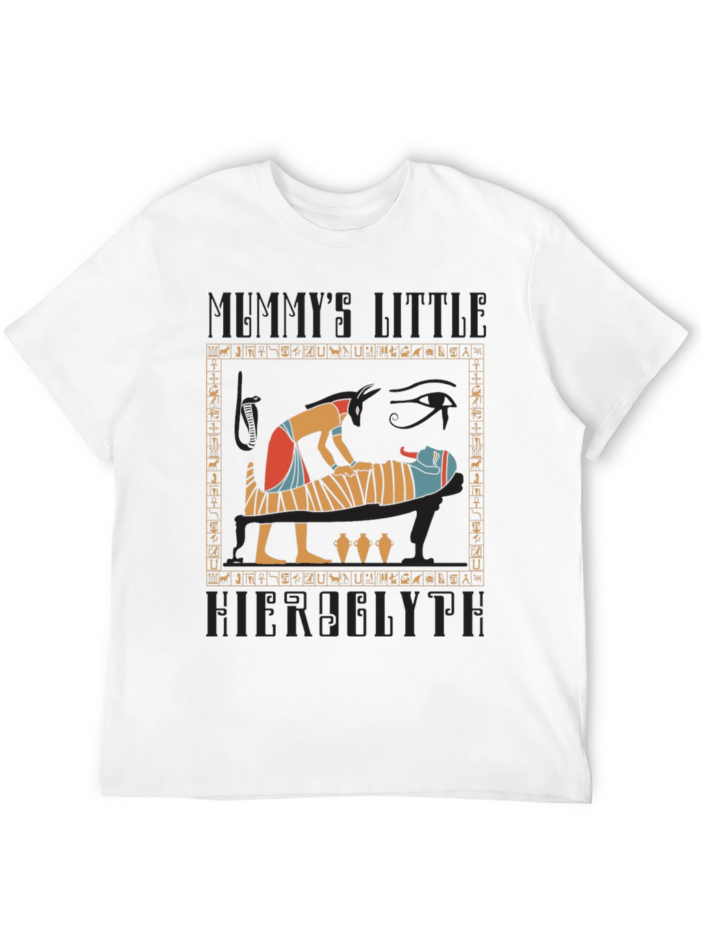 Mummys Little Hieroglyph Black T-Shirt