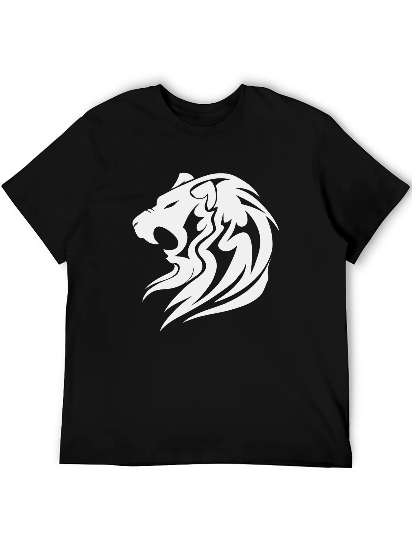 Bold Lion Graphic Tee - Stylish Black T-Shirt