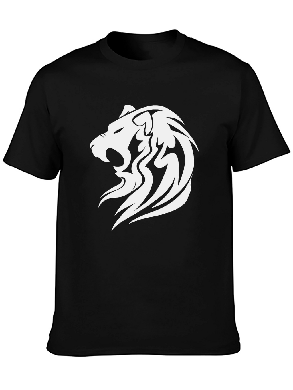 Bold Lion Graphic Tee - Stylish Black T-Shirt