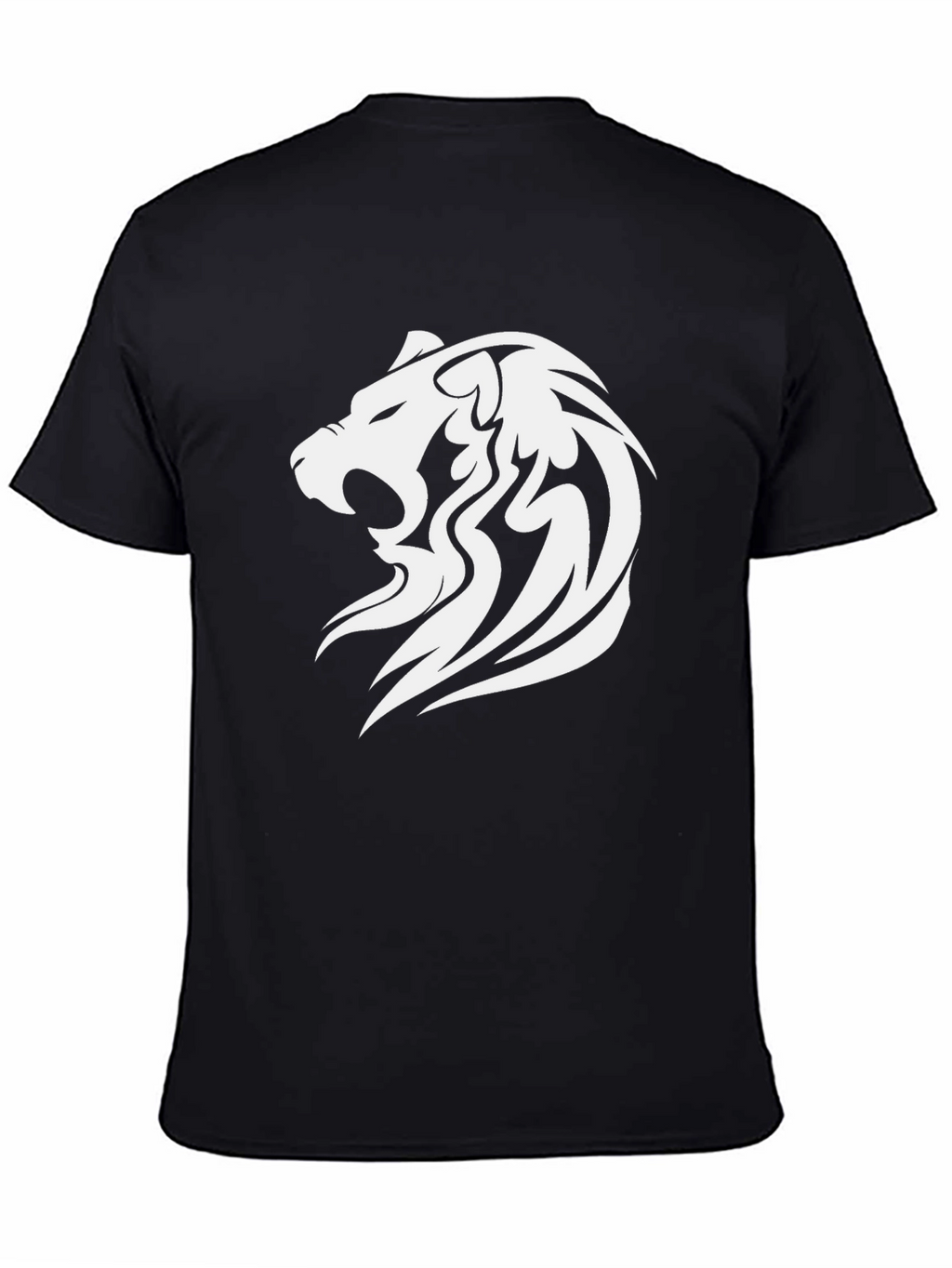 Bold Lion Graphic Tee - Stylish Black T-Shirt