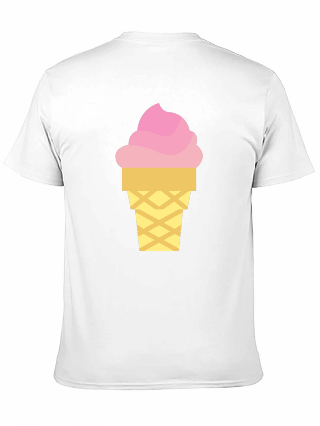 Ice Cream Graphic Tee - Black Cotton T-Shirt