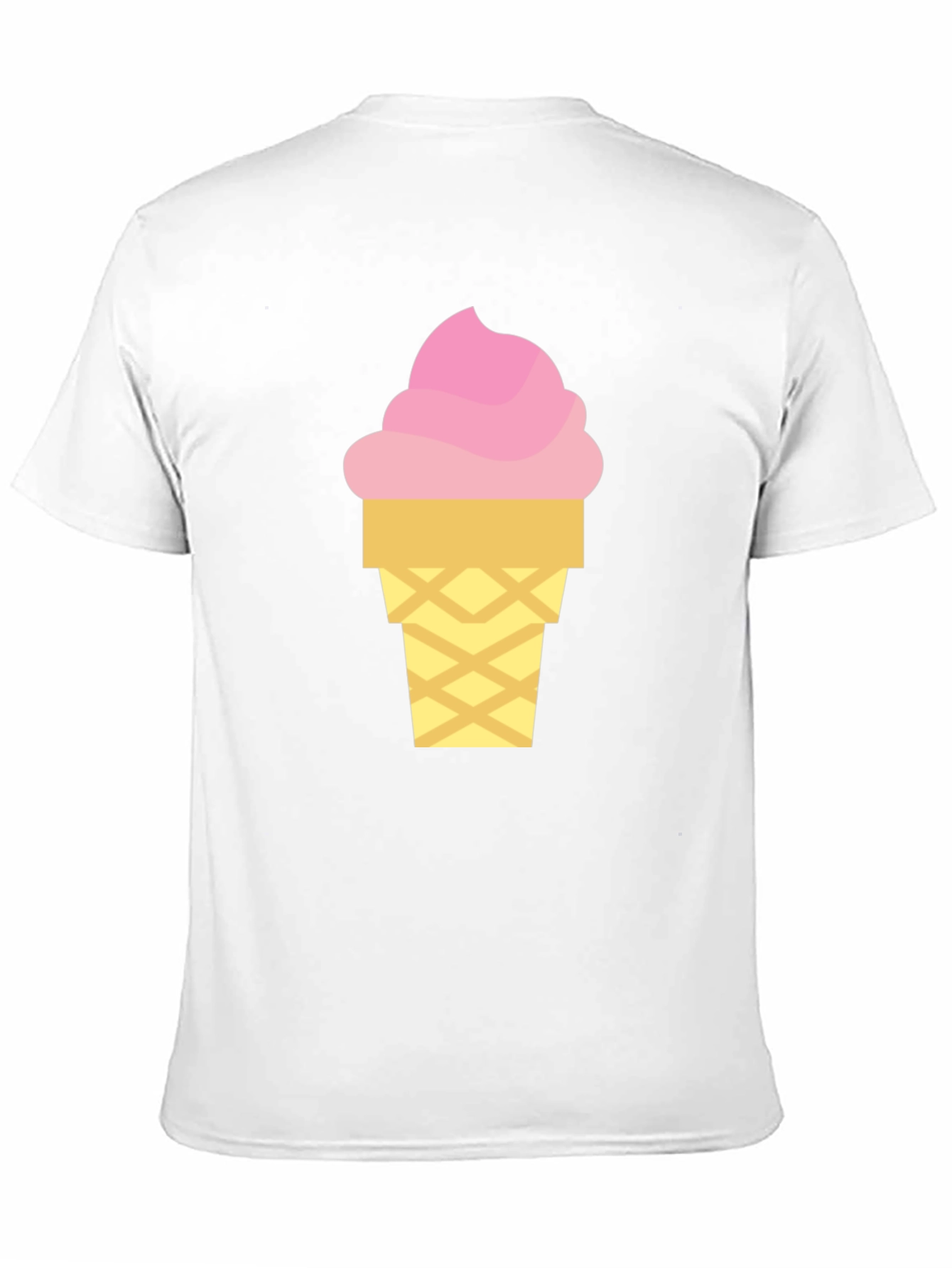 Ice Cream Graphic Tee - Black Cotton T-Shirt