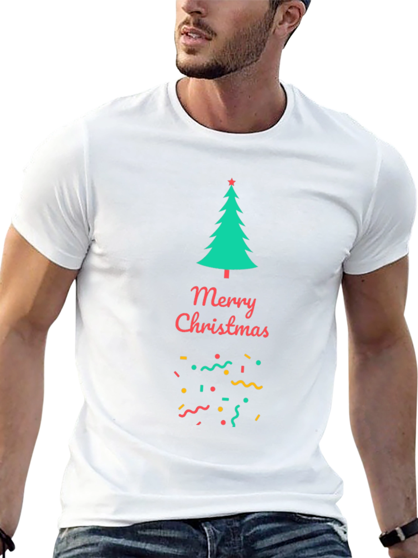 Festive Christmas Tree Graphic Tee