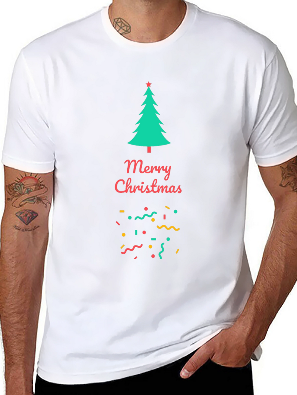 Festive Christmas Tree Graphic Tee