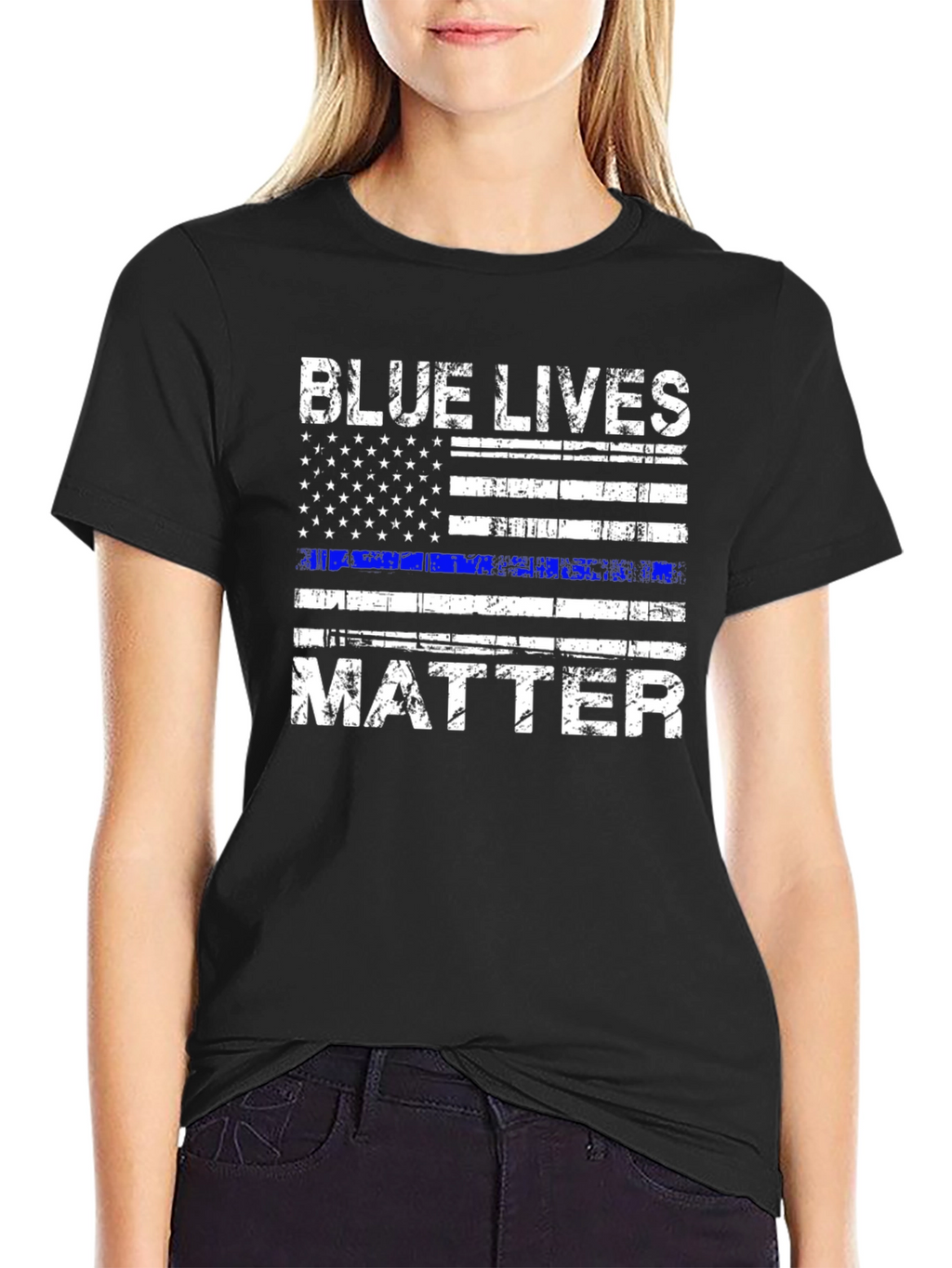 Blue Lives Matter Flag T-Shirt