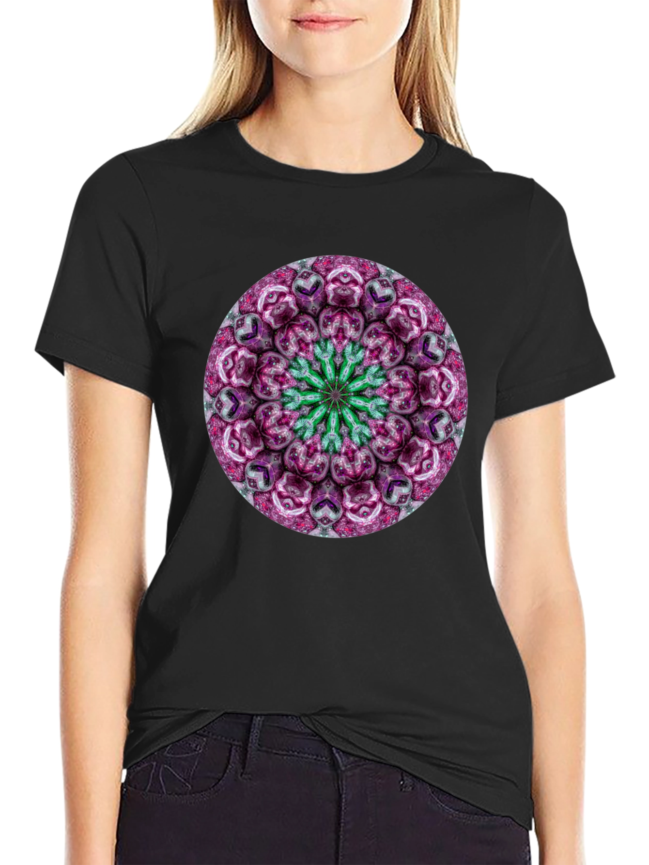Mandala Graphic Print T-Shirt