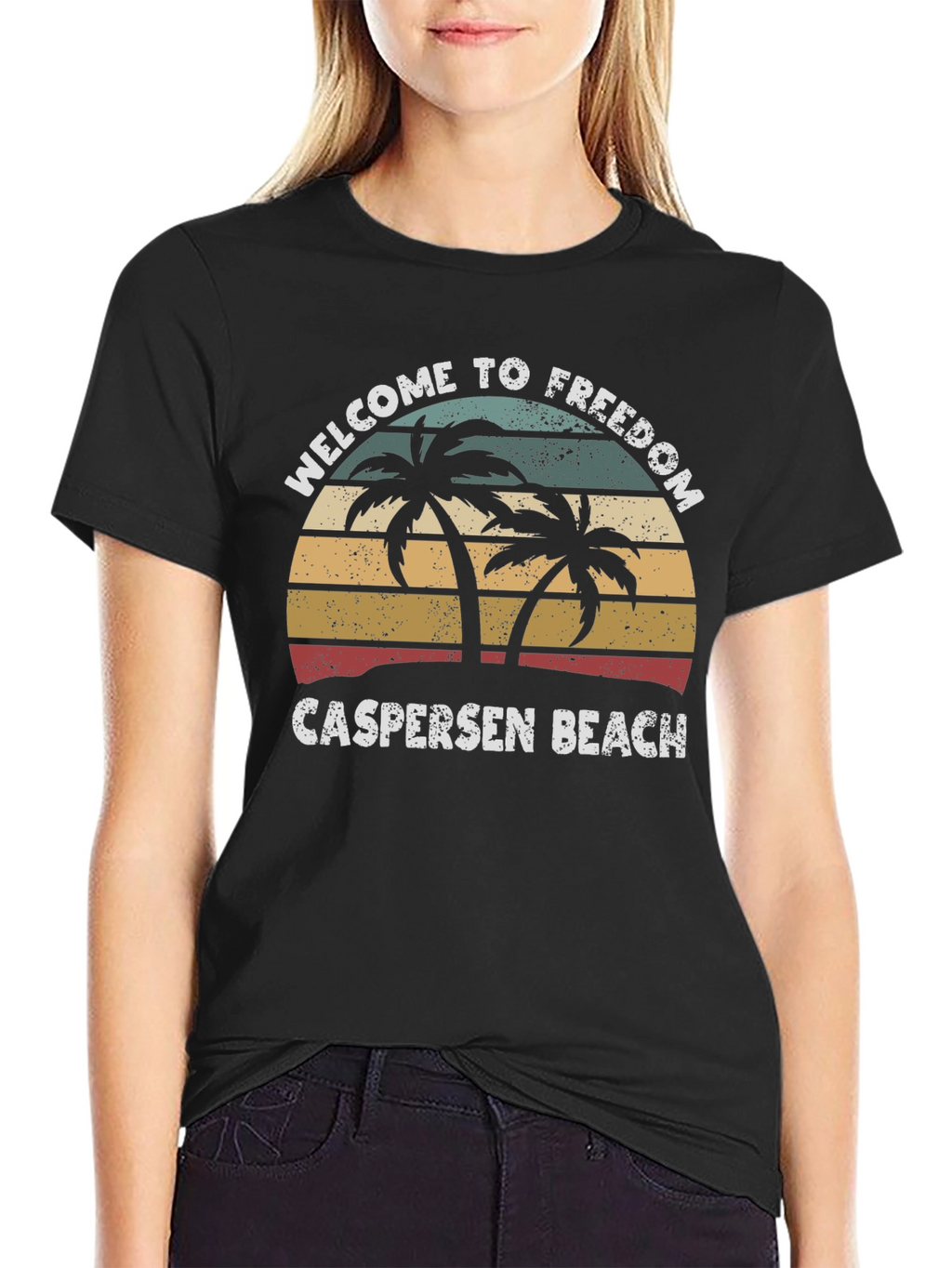 Welcome to Freedom Caspersen Beach T-Shirt