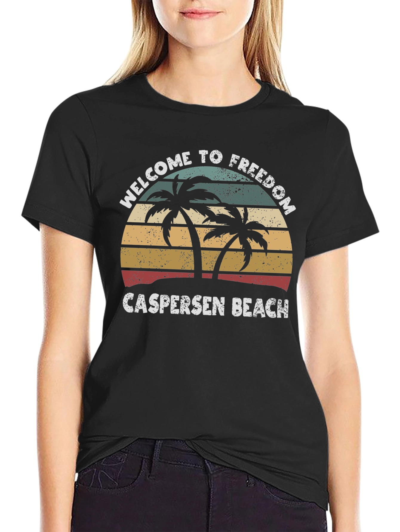 Welcome to Freedom Caspersen Beach T-Shirt