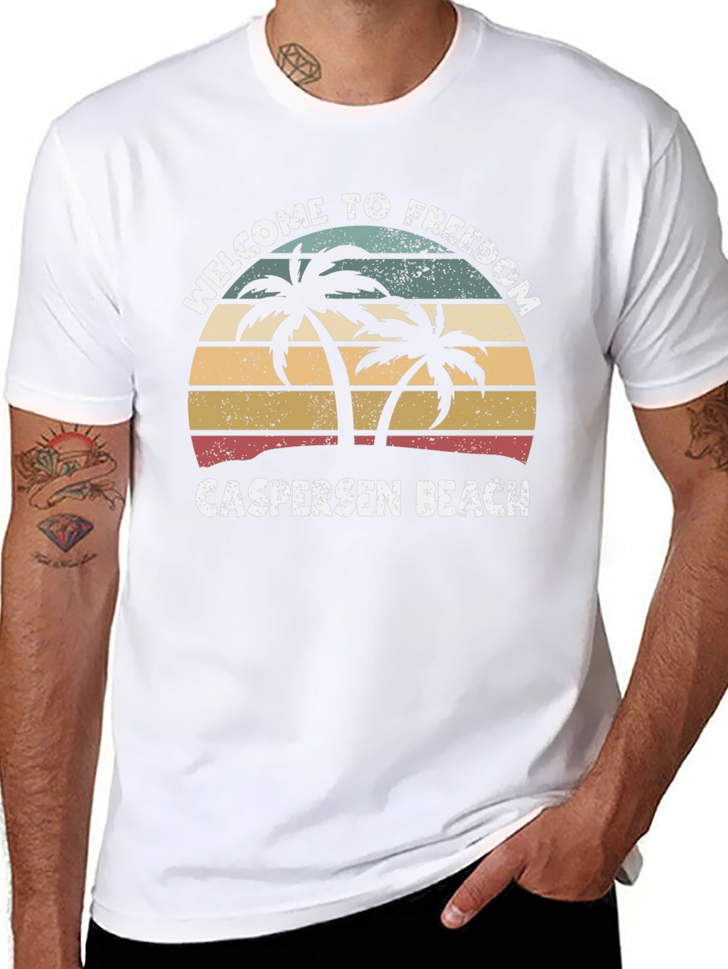 Welcome to Freedom Caspersen Beach T-Shirt