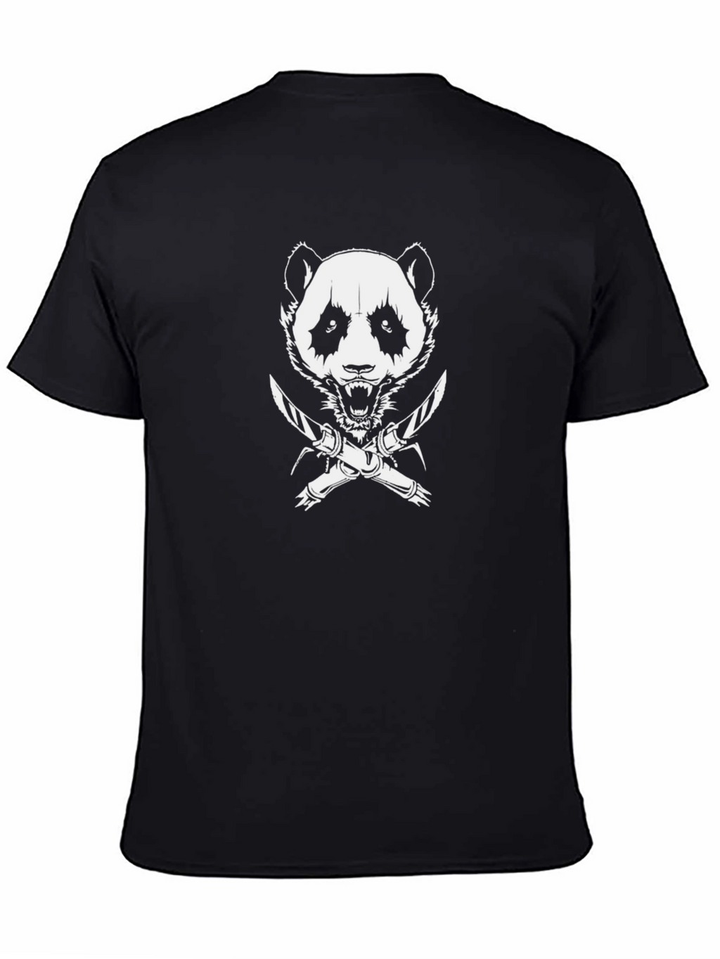 Mens Black Panda Graphic Tee
