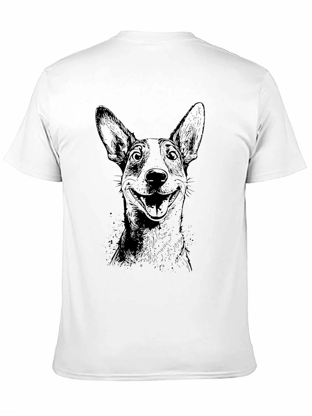 Dog Portrait Graphic Tee - Unisex Black T-Shirt