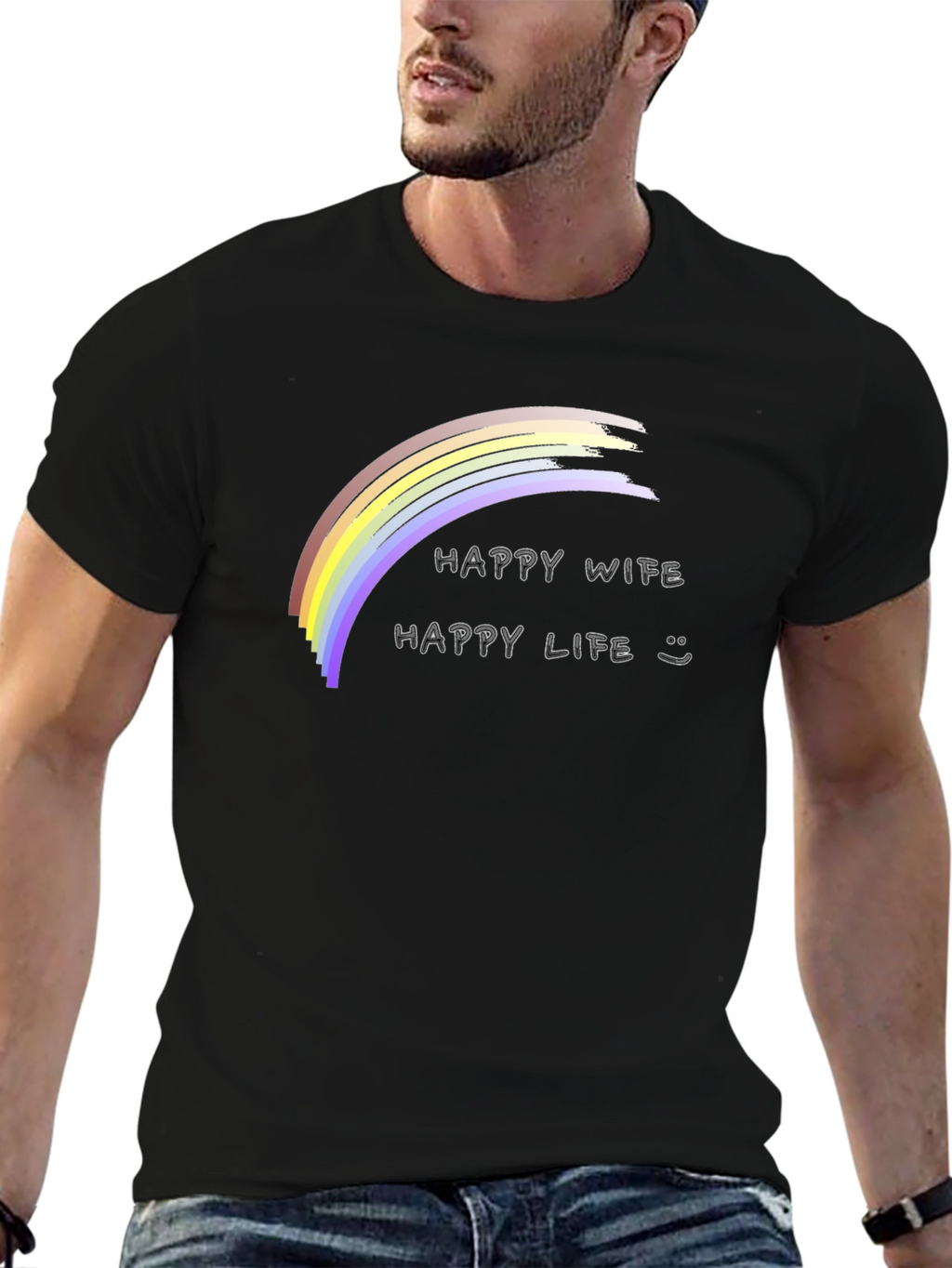 Happy Wife Happy Life T-Shirt
