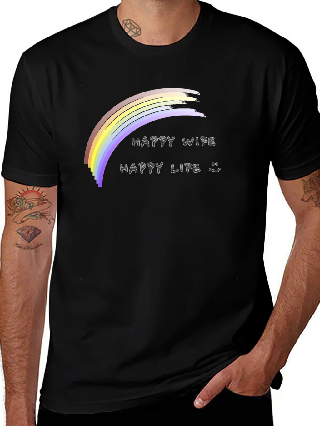 Happy Wife Happy Life T-Shirt