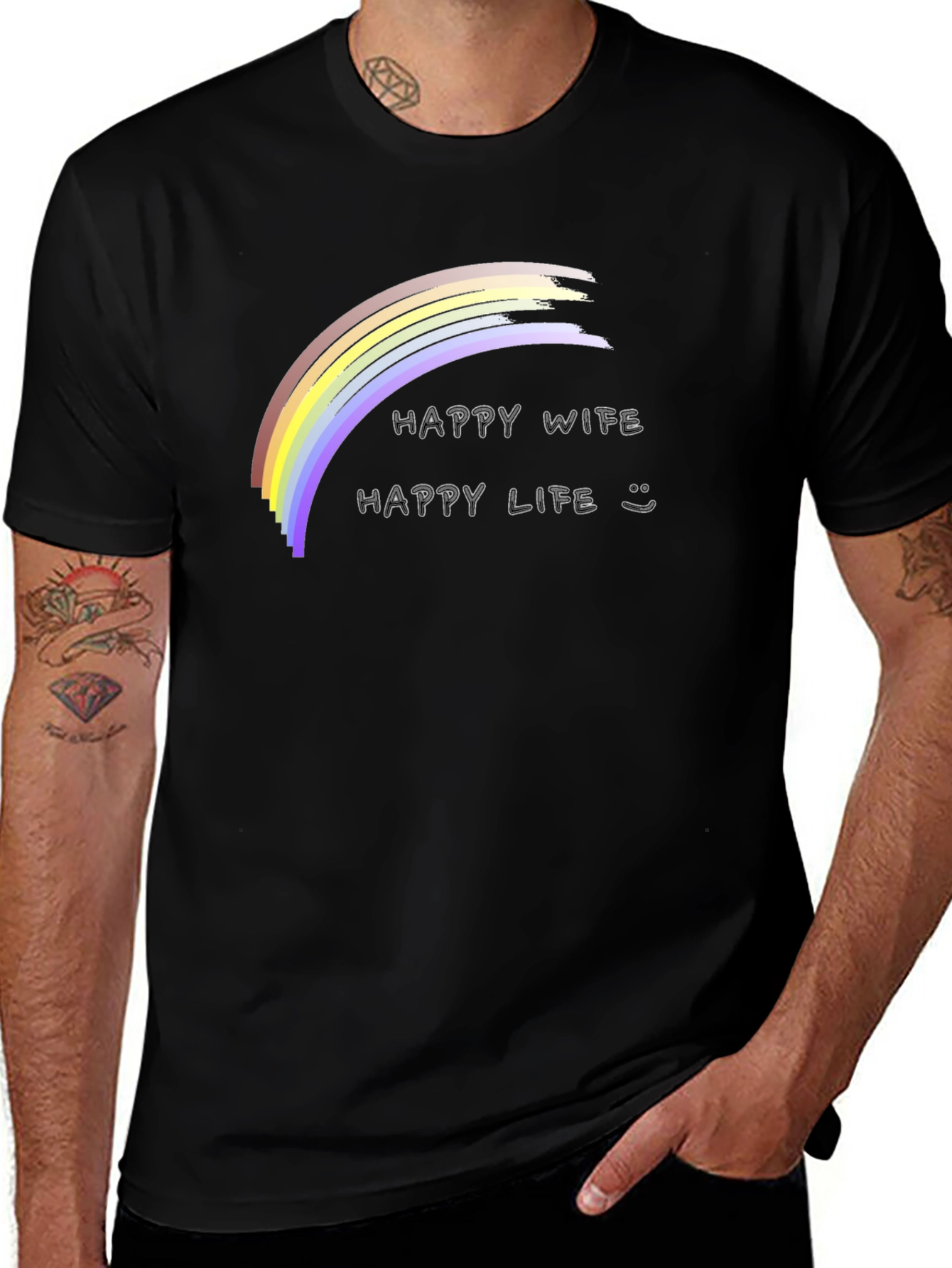 Happy Wife Happy Life T-Shirt