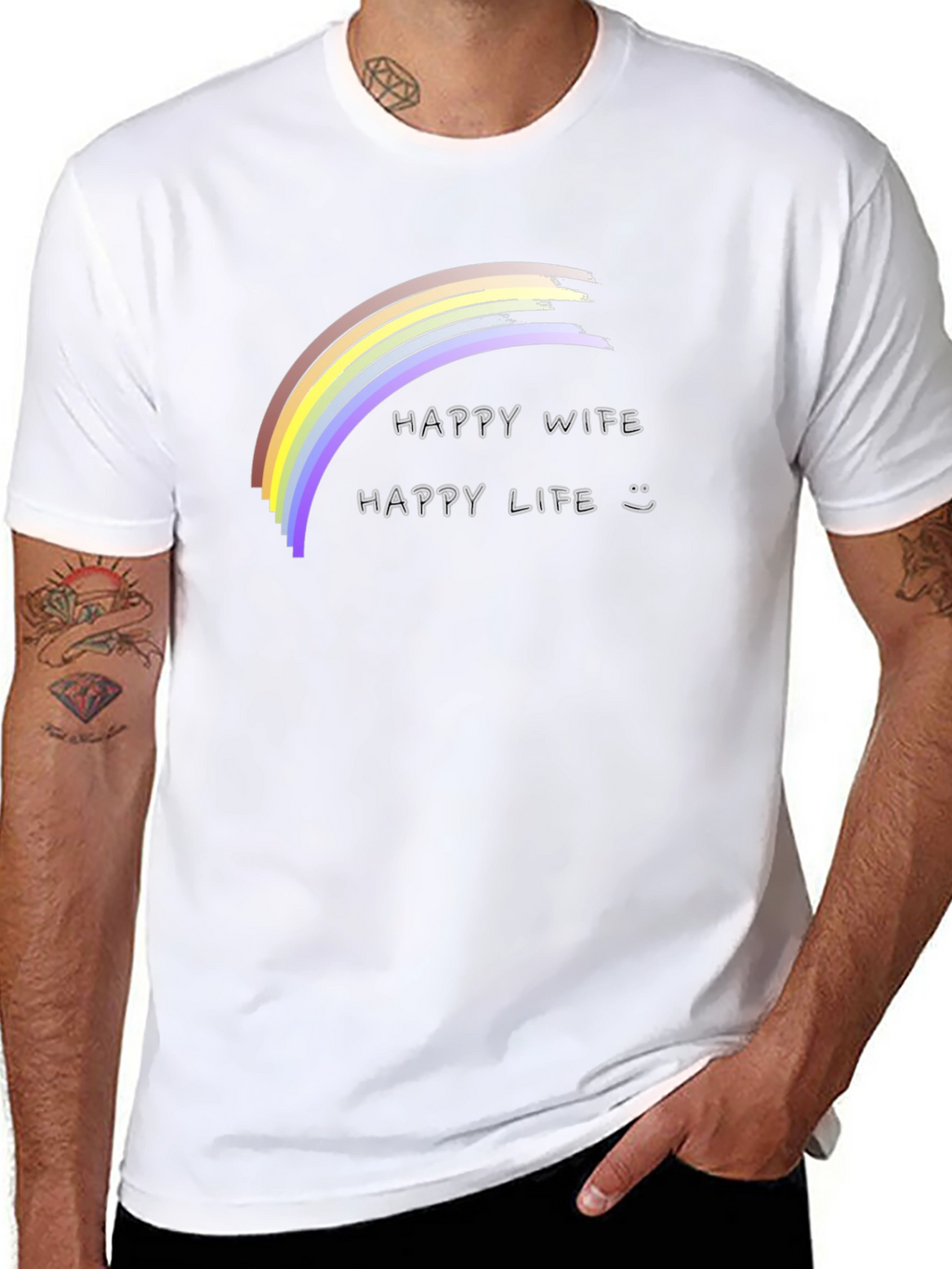 Happy Wife Happy Life T-Shirt