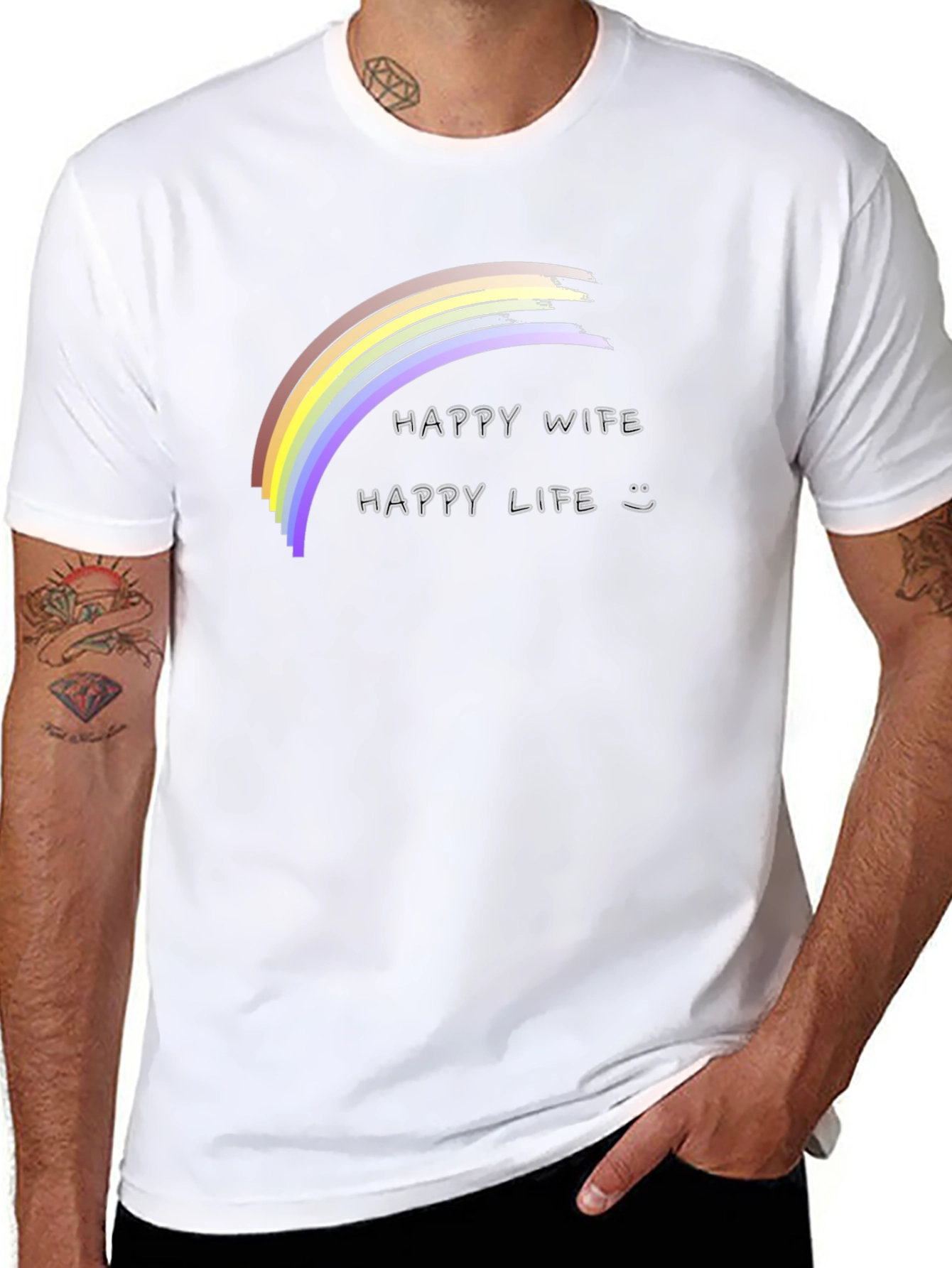 Happy Wife Happy Life T-Shirt