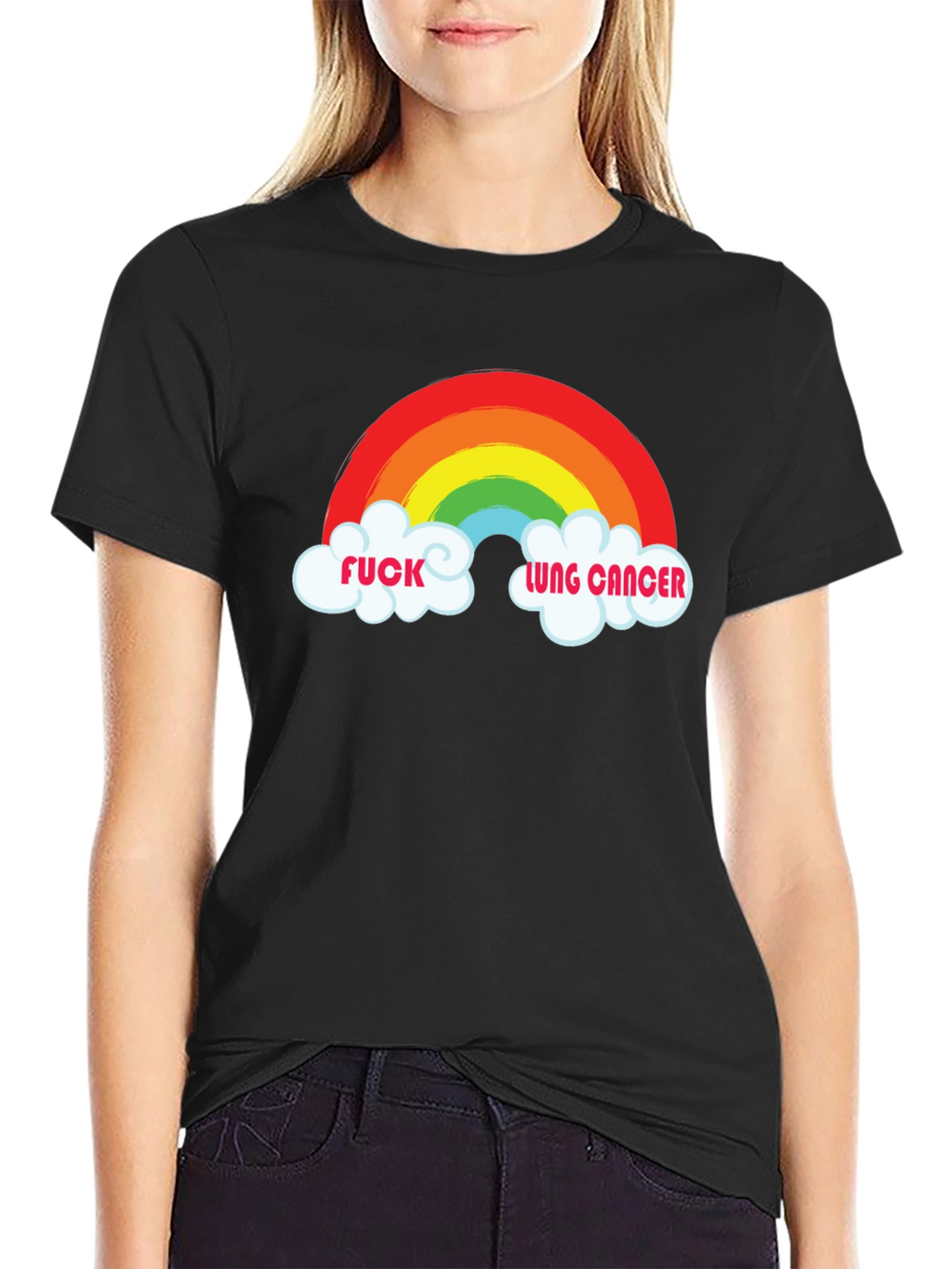 Rainbow F*ck Lung Cancer Graphic Tee