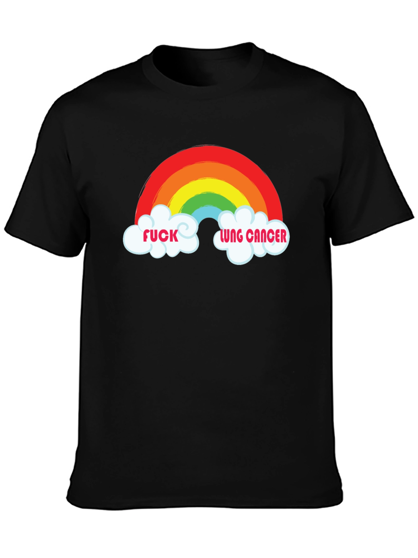 Rainbow F*ck Lung Cancer Graphic Tee