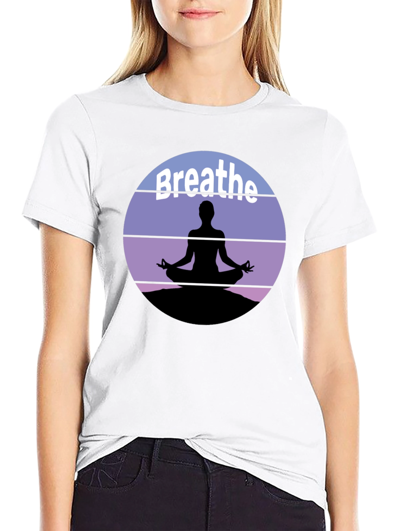 Breathe Meditation Graphic Tee - Relax & Unwind
