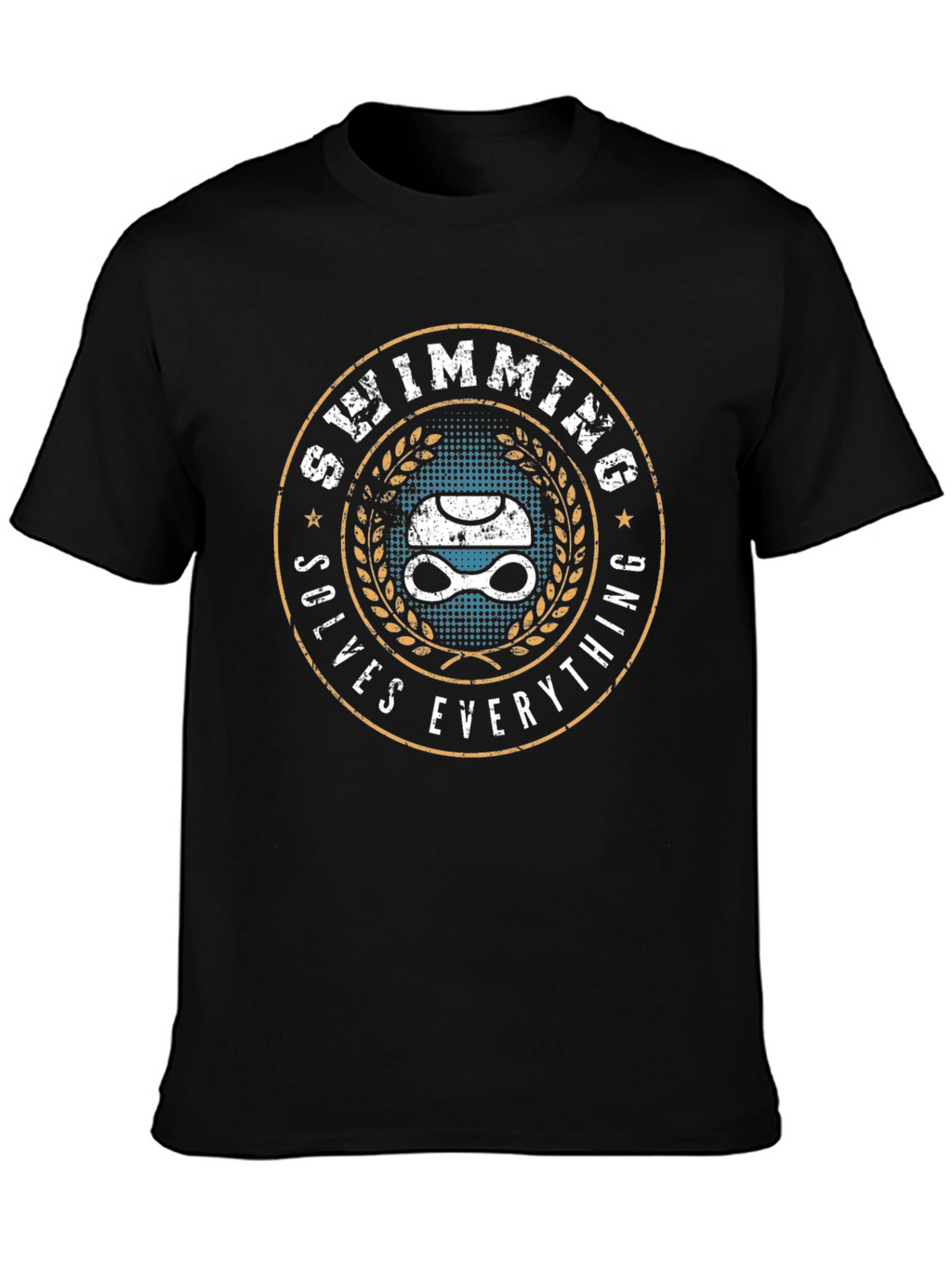 Swimming Solves Everything T-Shirt - Swimmer Gift